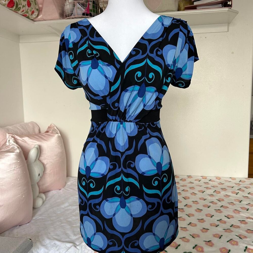 Women's Blue and Black Blouse